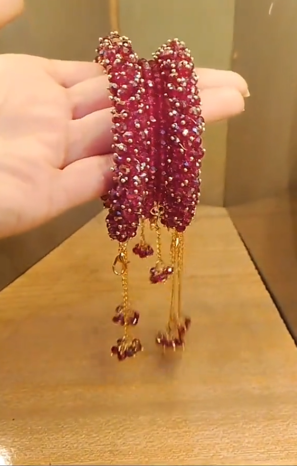 Pink & Maroon Gajra Set